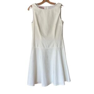 Phoebe Couture Ivory Drop Waist Dress Women's SZ 6 Flapper Style Gatsby Coquette